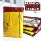 5 pcs Wholesale Clear Embossed Ziplock PVC Garment Bag Brown Bag Clothing Blanket Storage Packaging